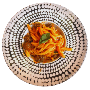 Caserecce con polpette